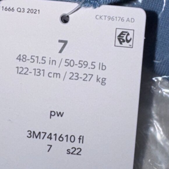 Carters Infant Floral Dress & Bloomer Set Blue Pink Size 7 - Picture 5 of 6